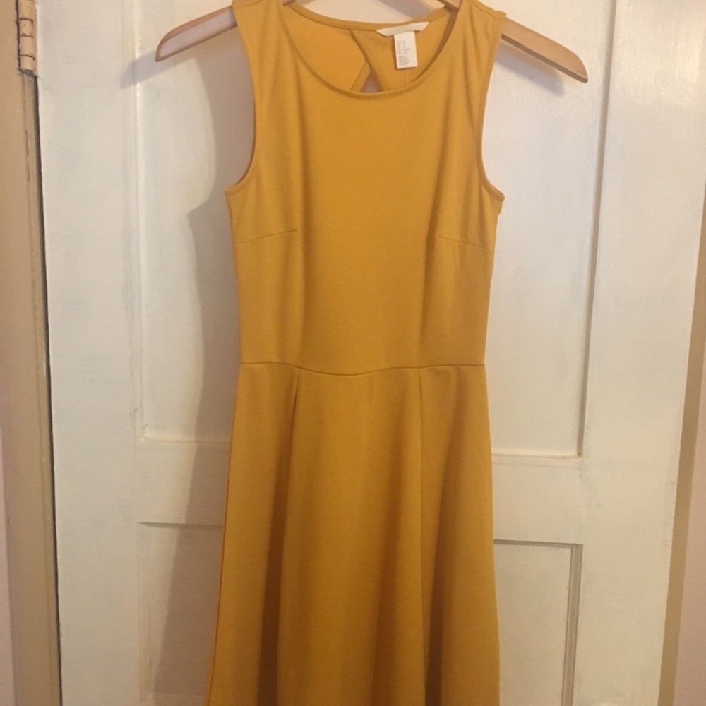 Mustard yellow dress